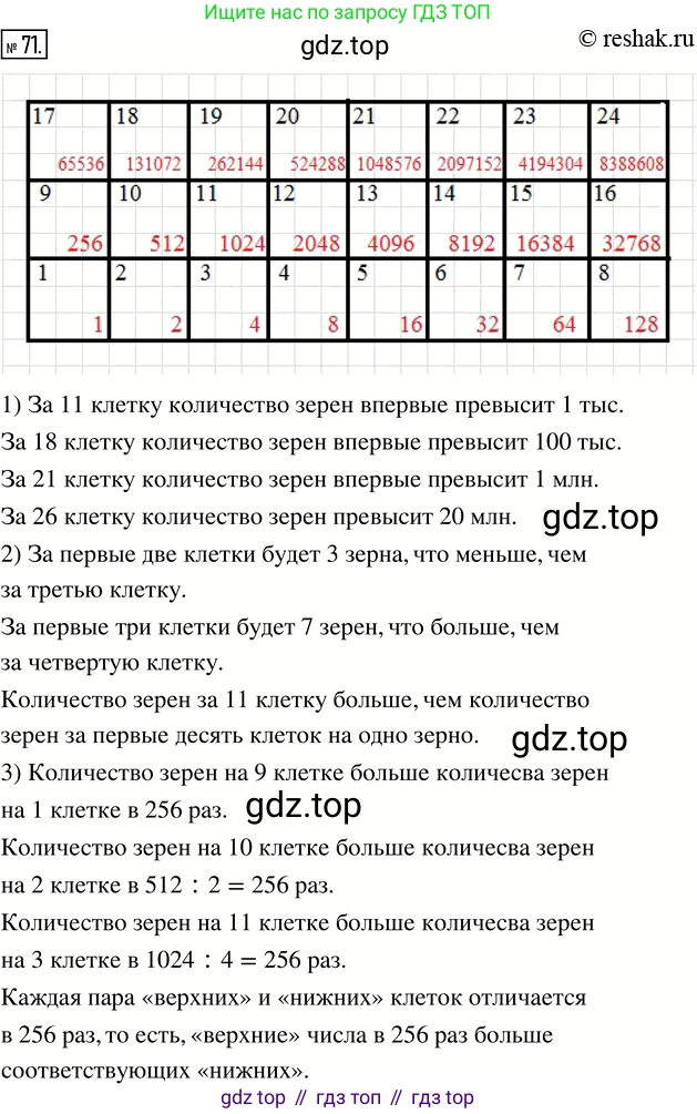 Математика, 5 класс Учебник, авторы: Дорофеев Георгий Владимирович, Шарыгин Игорь Фёдорович, Суворова Светлана Борисовна, Бунимович Евгений Абрамович, Кузнецова Людмила Викторовна, Минаева Светлана Станиславовна, Рослова Лариса Олеговна, издательство Просвещение, Москва, 2019 - 2022, белого цвета, страница 27, номер 71, Решение 5