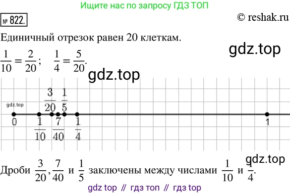 Математика, 5 класс Учебник, авторы: Дорофеев Георгий Владимирович, Шарыгин Игорь Фёдорович, Суворова Светлана Борисовна, Бунимович Евгений Абрамович, Кузнецова Людмила Викторовна, Минаева Светлана Станиславовна, Рослова Лариса Олеговна, издательство Просвещение, Москва, 2019 - 2022, белого цвета, страница 206, номер 822, Решение 5