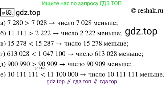 Математика, 5 класс Учебник, авторы: Дорофеев Георгий Владимирович, Шарыгин Игорь Фёдорович, Суворова Светлана Борисовна, Бунимович Евгений Абрамович, Кузнецова Людмила Викторовна, Минаева Светлана Станиславовна, Рослова Лариса Олеговна, издательство Просвещение, Москва, 2019 - 2022, белого цвета, страница 31, номер 83, Решение 5