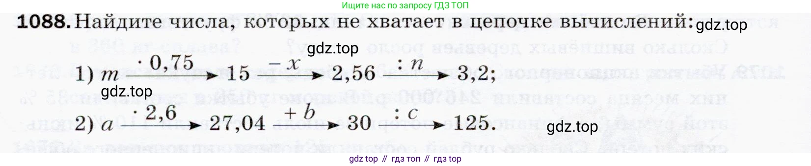 ГДЗ Математика, 5 класс Учебник, авторы: Мерзляк Аркадий Григорьевич, Полонский Виталий Борисович, Якир Михаил Семёнович, издательство Просвещение, Москва, 2019 - 2022, голубого цвета, страница 258, номер 1088, Условие