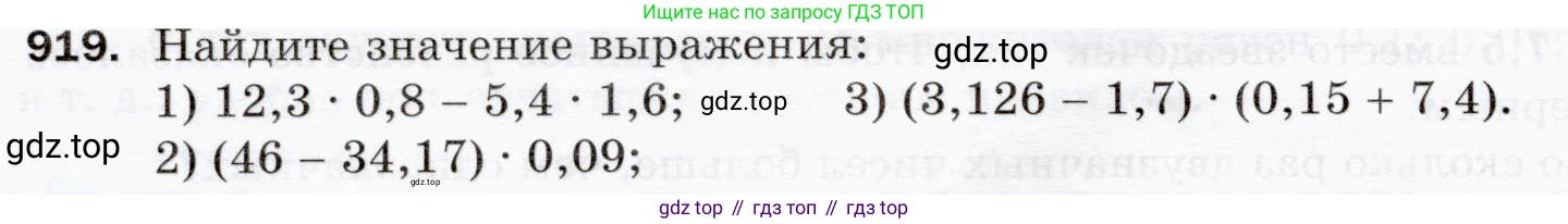 ГДЗ Математика, 5 класс Учебник, авторы: Мерзляк Аркадий Григорьевич, Полонский Виталий Борисович, Якир Михаил Семёнович, издательство Просвещение, Москва, 2019 - 2022, голубого цвета, страница 232, номер 919, Условие