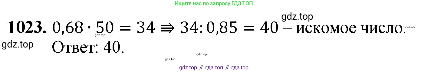 ГДЗ Математика, 5 класс Учебник, авторы: Мерзляк Аркадий Григорьевич, Полонский Виталий Борисович, Якир Михаил Семёнович, издательство Просвещение, Москва, 2019 - 2022, голубого цвета, страница 246, номер 1023, Решение 1