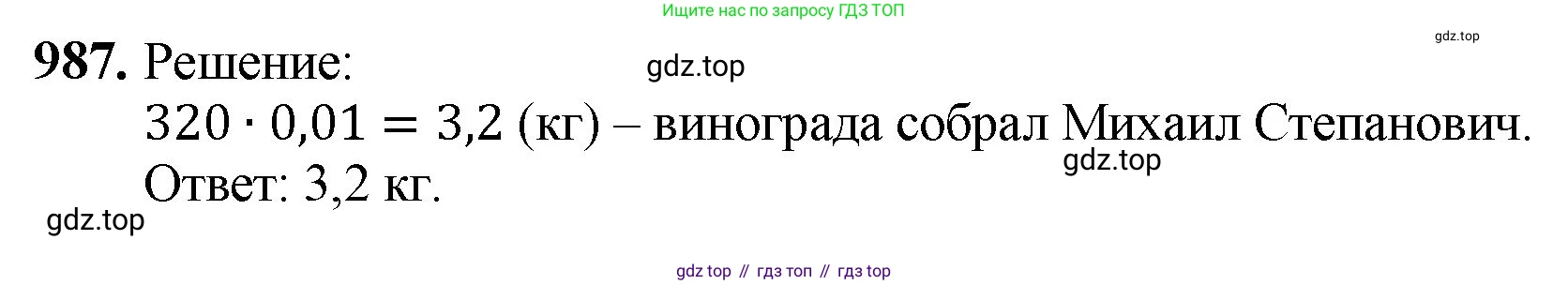 ГДЗ Математика, 5 класс Учебник, авторы: Мерзляк Аркадий Григорьевич, Полонский Виталий Борисович, Якир Михаил Семёнович, издательство Просвещение, Москва, 2019 - 2022, голубого цвета, страница 243, номер 987, Решение 1