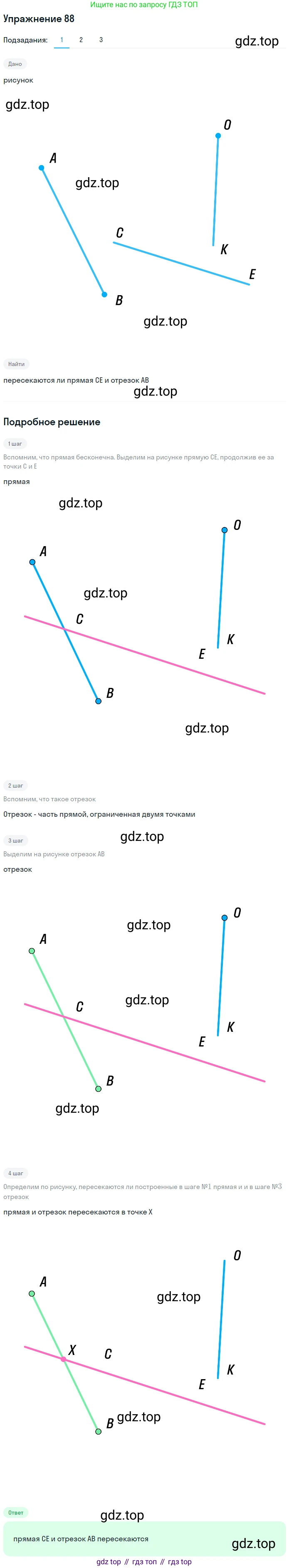ГДЗ Математика, 5 класс Учебник, авторы: Мерзляк Аркадий Григорьевич, Полонский Виталий Борисович, Якир Михаил Семёнович, издательство Просвещение, Москва, 2019 - 2022, голубого цвета, страница 30, номер 88, Решение 2