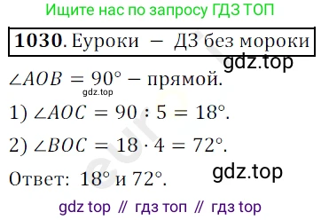 ГДЗ Математика, 5 класс Учебник, авторы: Мерзляк Аркадий Григорьевич, Полонский Виталий Борисович, Якир Михаил Семёнович, издательство Просвещение, Москва, 2019 - 2022, голубого цвета, страница 247, номер 1030, Решение 3