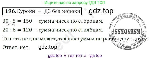 ГДЗ Математика, 5 класс Учебник, авторы: Мерзляк Аркадий Григорьевич, Полонский Виталий Борисович, Якир Михаил Семёнович, издательство Просвещение, Москва, 2019 - 2022, голубого цвета, страница 54, номер 196, Решение 3