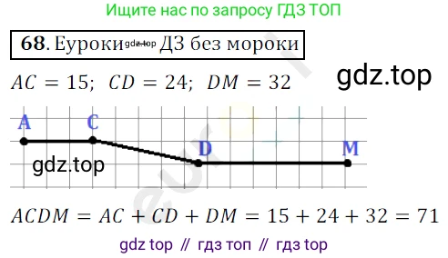 ГДЗ Математика, 5 класс Учебник, авторы: Мерзляк Аркадий Григорьевич, Полонский Виталий Борисович, Якир Михаил Семёнович, издательство Просвещение, Москва, 2019 - 2022, голубого цвета, страница 23, номер 68, Решение 3