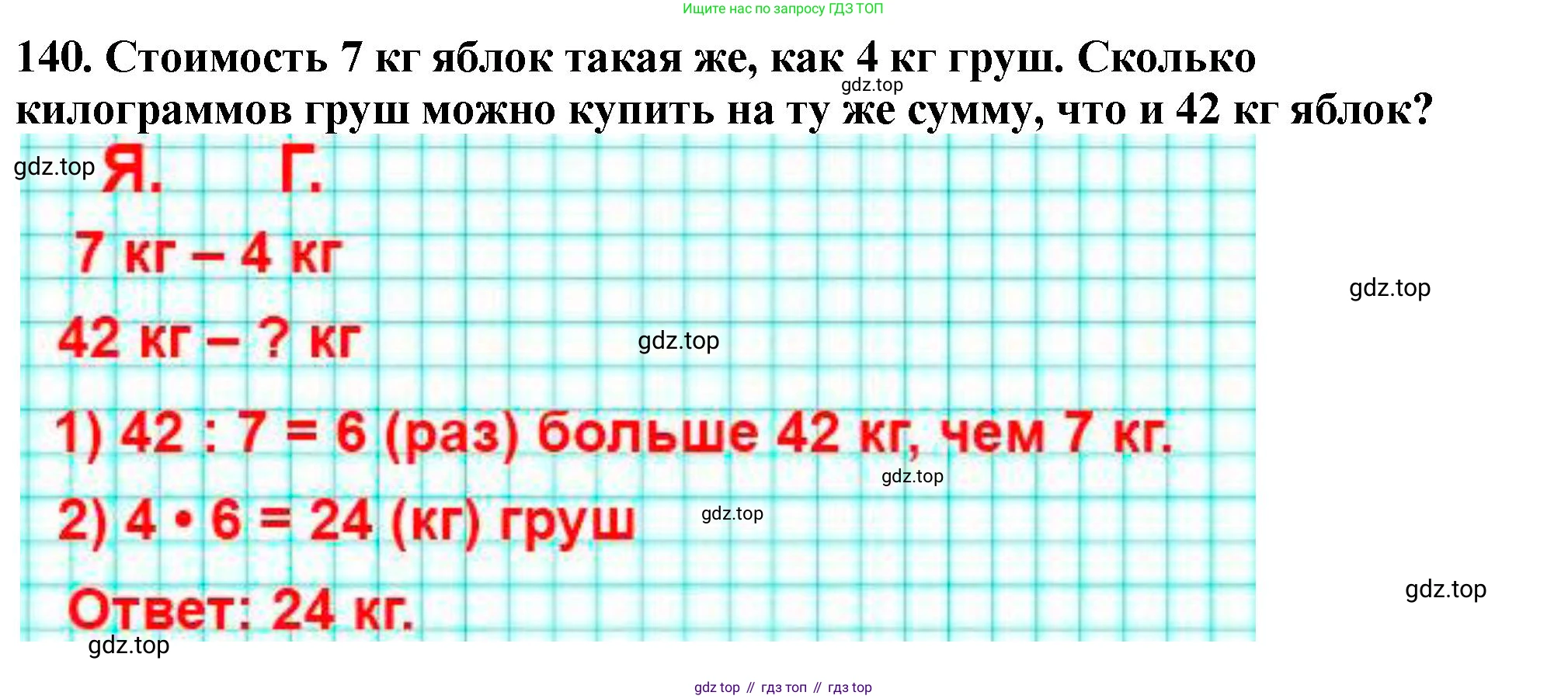 ГДЗ Математика, 5 класс Учебник, авторы: Мерзляк Аркадий Григорьевич, Полонский Виталий Борисович, Якир Михаил Семёнович, издательство Просвещение, Москва, 2019 - 2022, голубого цвета, страница 40, номер 140, Решение 4