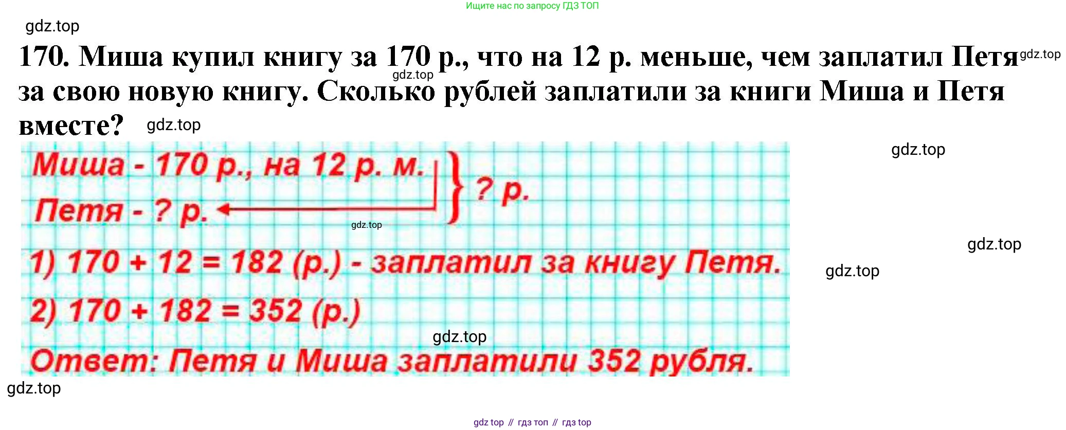 ГДЗ Математика, 5 класс Учебник, авторы: Мерзляк Аркадий Григорьевич, Полонский Виталий Борисович, Якир Михаил Семёнович, издательство Просвещение, Москва, 2019 - 2022, голубого цвета, страница 51, номер 170, Решение 4