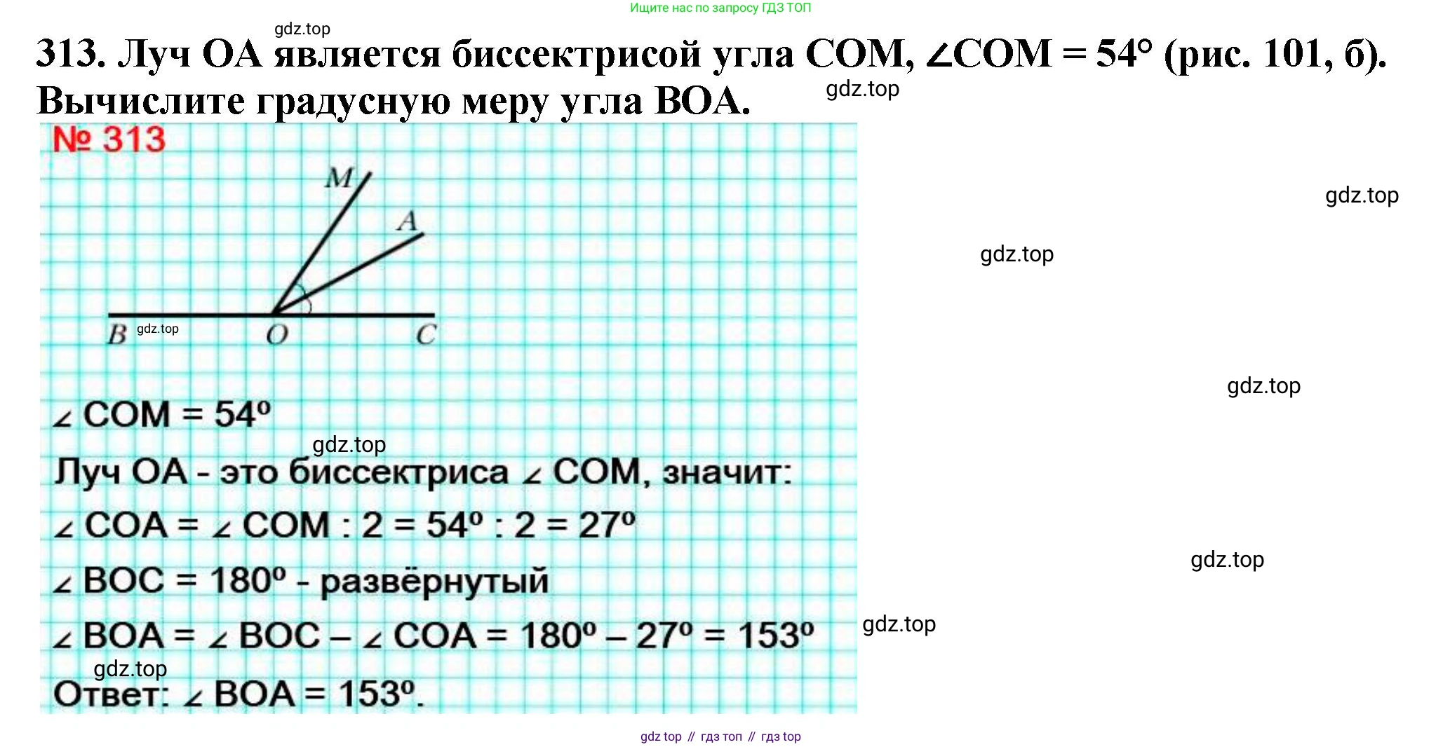 ГДЗ Математика, 5 класс Учебник, авторы: Мерзляк Аркадий Григорьевич, Полонский Виталий Борисович, Якир Михаил Семёнович, издательство Просвещение, Москва, 2019 - 2022, голубого цвета, страница 84, номер 313, Решение 4