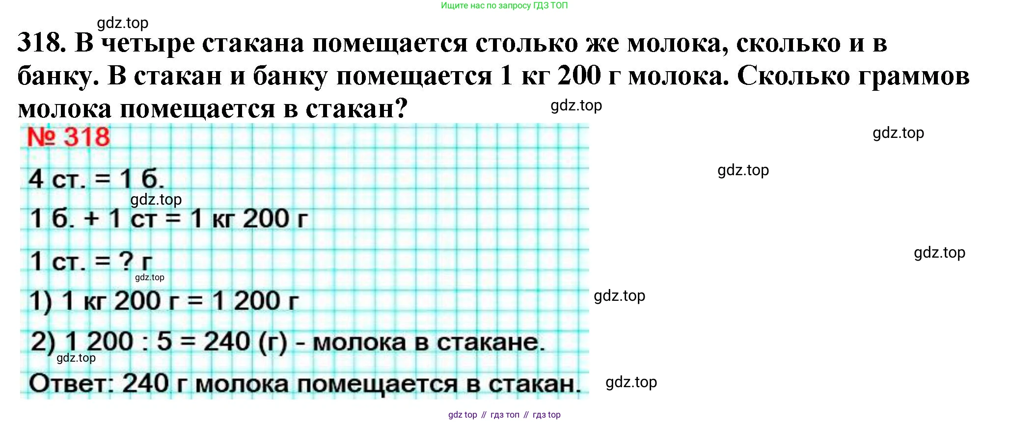 ГДЗ Математика, 5 класс Учебник, авторы: Мерзляк Аркадий Григорьевич, Полонский Виталий Борисович, Якир Михаил Семёнович, издательство Просвещение, Москва, 2019 - 2022, голубого цвета, страница 84, номер 318, Решение 4