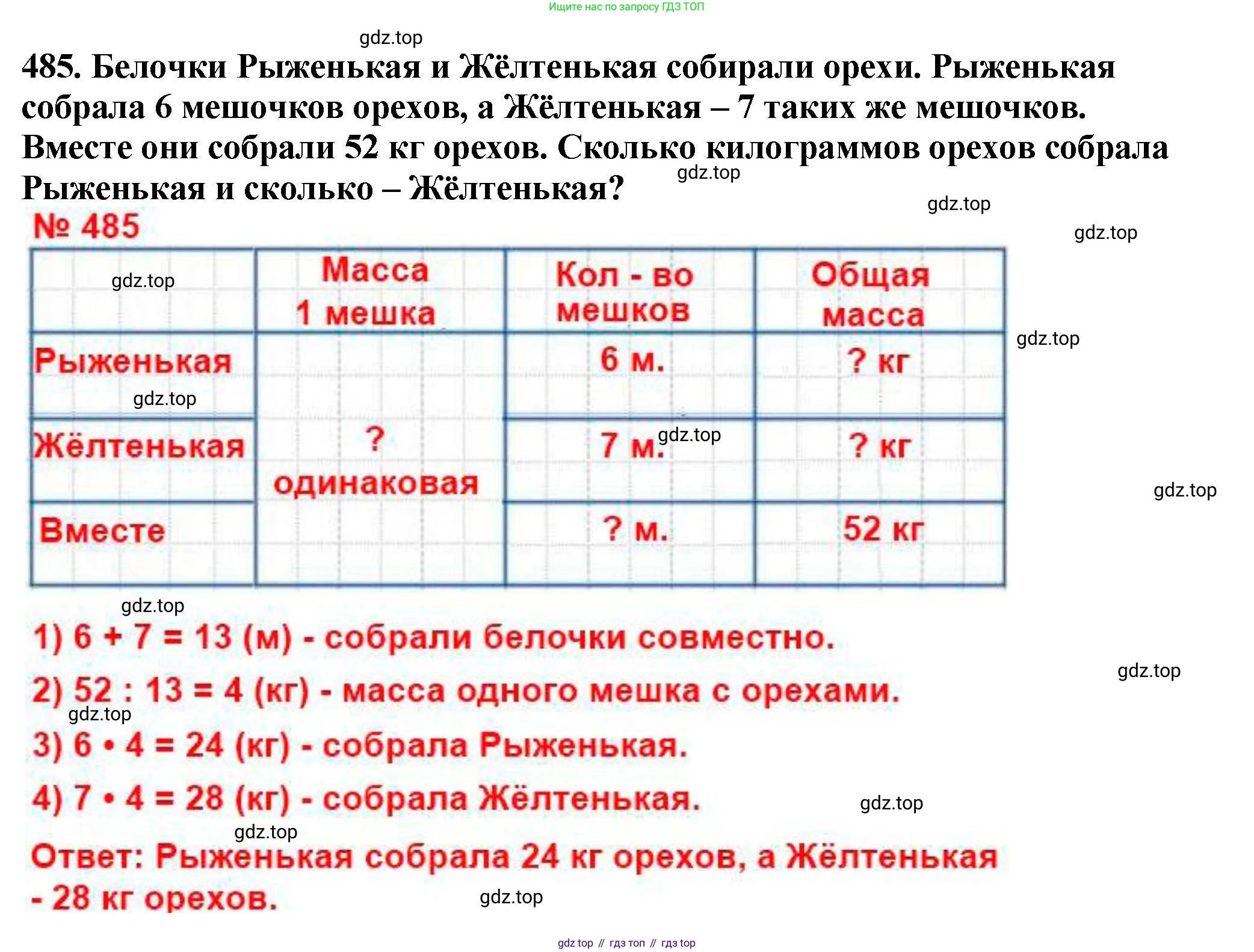 ГДЗ Математика, 5 класс Учебник, авторы: Мерзляк Аркадий Григорьевич, Полонский Виталий Борисович, Якир Михаил Семёнович, издательство Просвещение, Москва, 2019 - 2022, голубого цвета, страница 127, номер 485, Решение 4