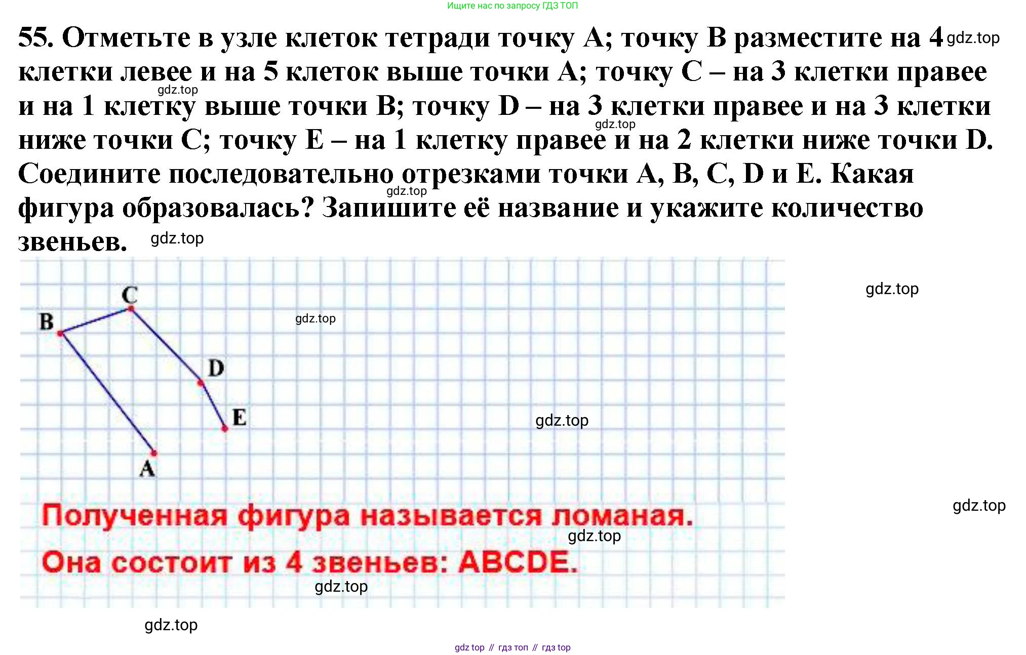ГДЗ Математика, 5 класс Учебник, авторы: Мерзляк Аркадий Григорьевич, Полонский Виталий Борисович, Якир Михаил Семёнович, издательство Просвещение, Москва, 2019 - 2022, голубого цвета, страница 21, номер 55, Решение 4