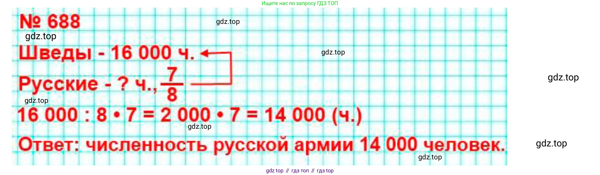 ГДЗ Математика, 5 класс Учебник, авторы: Мерзляк Аркадий Григорьевич, Полонский Виталий Борисович, Якир Михаил Семёнович, издательство Просвещение, Москва, 2019 - 2022, голубого цвета, страница 175, номер 688, Решение 4 (продолжение 2)