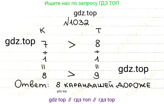 ГДЗ Математика, 5 класс Учебник, авторы: Мерзляк Аркадий Григорьевич, Полонский Виталий Борисович, Якир Михаил Семёнович, издательство Просвещение, Москва, 2019 - 2022, голубого цвета, страница 247, номер 1032, Решение 5