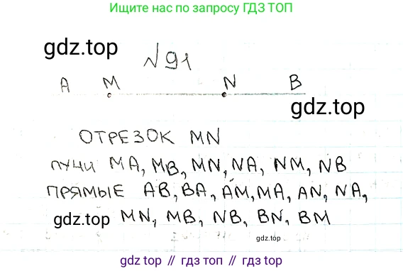 ГДЗ Математика, 5 класс Учебник, авторы: Мерзляк Аркадий Григорьевич, Полонский Виталий Борисович, Якир Михаил Семёнович, издательство Просвещение, Москва, 2019 - 2022, голубого цвета, страница 30, номер 91, Решение 5