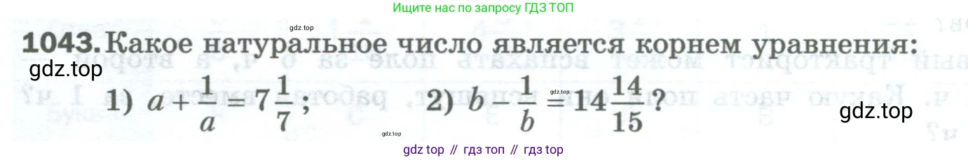Математика, 5 класс Учебник, авторы: Мерзляк Аркадий Григорьевич, Полонский Виталий Борисович, Якир Михаил Семёнович, издательство Просвещение, Москва, 2023, голубого цвета, страница 234, номер 1043, Условие