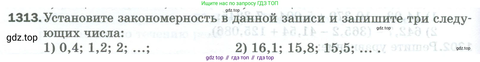 Математика, 5 класс Учебник, авторы: Мерзляк Аркадий Григорьевич, Полонский Виталий Борисович, Якир Михаил Семёнович, издательство Просвещение, Москва, 2023, голубого цвета, страница 288, номер 1313, Условие