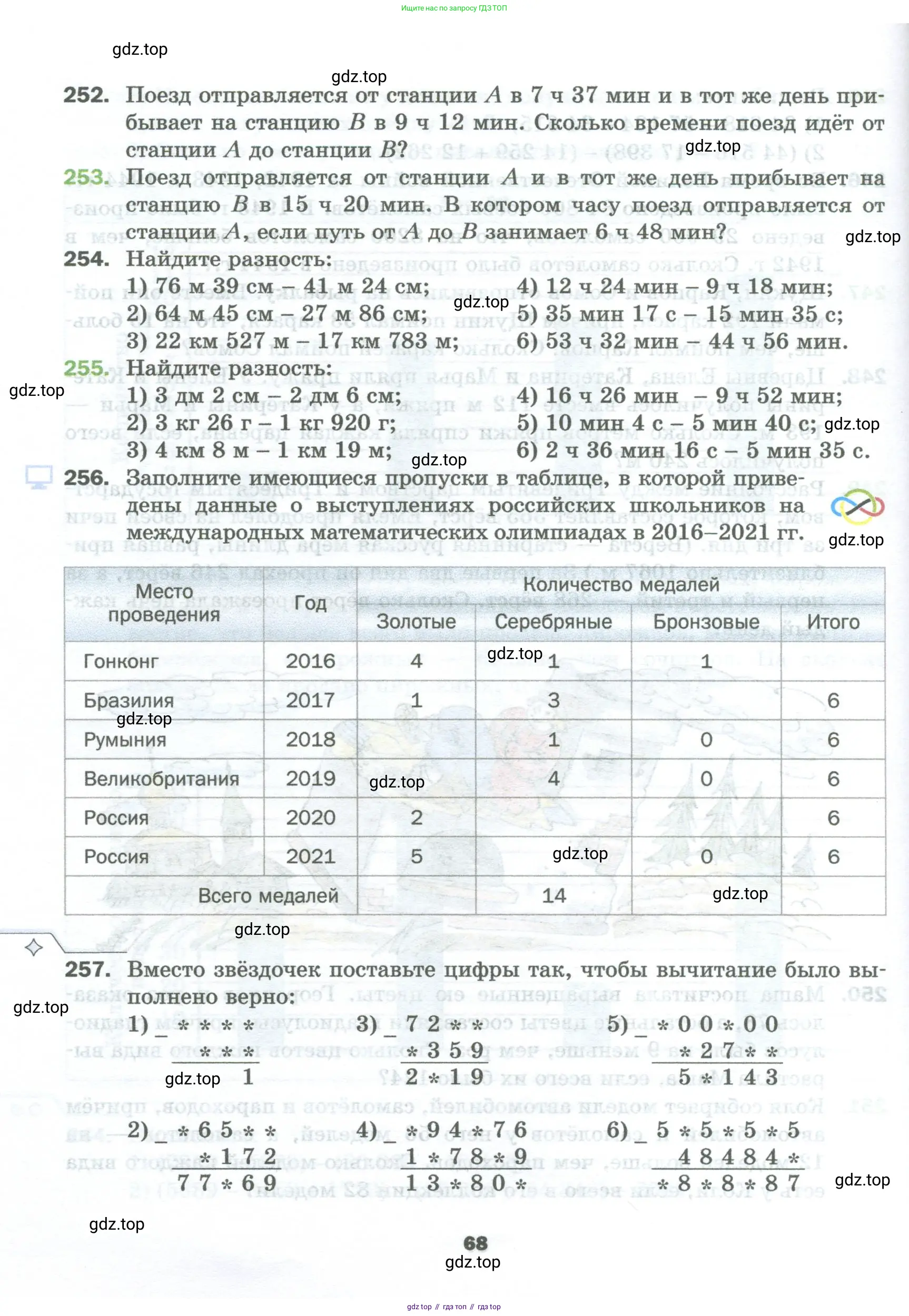 Математика, 5 класс Учебник, авторы: Мерзляк Аркадий Григорьевич, Полонский Виталий Борисович, Якир Михаил Семёнович, издательство Просвещение, Москва, 2023, голубого цвета, страница 68