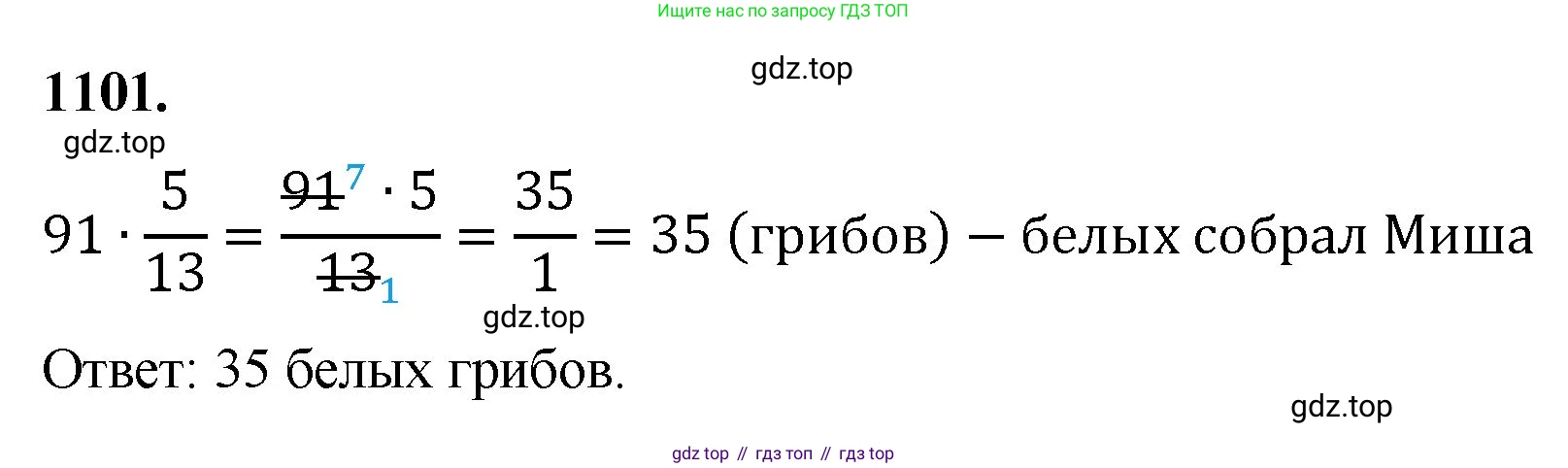 Математика, 5 класс Учебник, авторы: Мерзляк Аркадий Григорьевич, Полонский Виталий Борисович, Якир Михаил Семёнович, издательство Просвещение, Москва, 2023, голубого цвета, страница 247, номер 1101, Решение