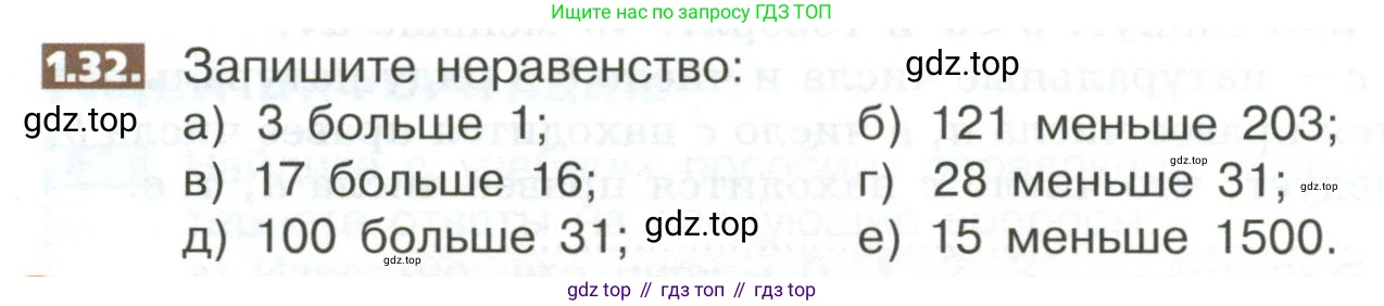 ГДЗ Математика, 5 класс Учебник, авторы: Никольский Сергей Михайлович, Потапов Михаил Константинович, Решетников Николай Николаевич, Шевкин Александр Владимирович, издательство Просвещение, Москва, 2023, коричневого цвета, страница 12, номер 1.32, Условие