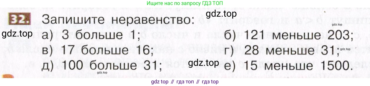 ГДЗ Математика, 5 класс Учебник, авторы: Никольский Сергей Михайлович, Потапов Михаил Константинович, Решетников Николай Николаевич, Шевкин Александр Владимирович, издательство Просвещение, Москва, 2019 - 2022, коричневого цвета, страница 12, номер 32, Условие