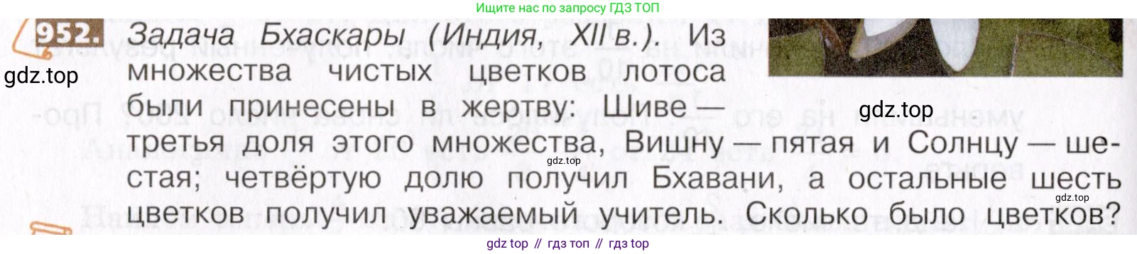 ГДЗ Математика, 5 класс Учебник, авторы: Никольский Сергей Михайлович, Потапов Михаил Константинович, Решетников Николай Николаевич, Шевкин Александр Владимирович, издательство Просвещение, Москва, 2019 - 2022, коричневого цвета, страница 210, номер 952, Условие
