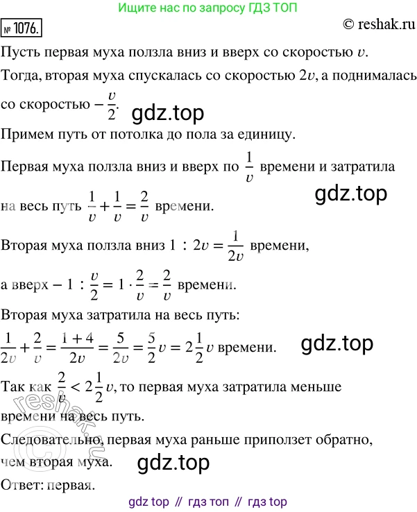 ГДЗ Математика, 5 класс Учебник, авторы: Никольский Сергей Михайлович, Потапов Михаил Константинович, Решетников Николай Николаевич, Шевкин Александр Владимирович, издательство Просвещение, Москва, 2019 - 2022, коричневого цвета, страница 241, номер 1076, Решение 2