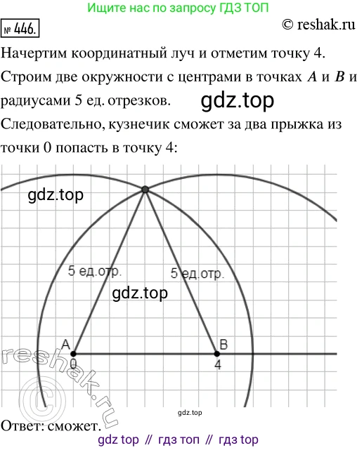 ГДЗ Математика, 5 класс Учебник, авторы: Никольский Сергей Михайлович, Потапов Михаил Константинович, Решетников Николай Николаевич, Шевкин Александр Владимирович, издательство Просвещение, Москва, 2019 - 2022, коричневого цвета, страница 100, номер 446, Решение 2