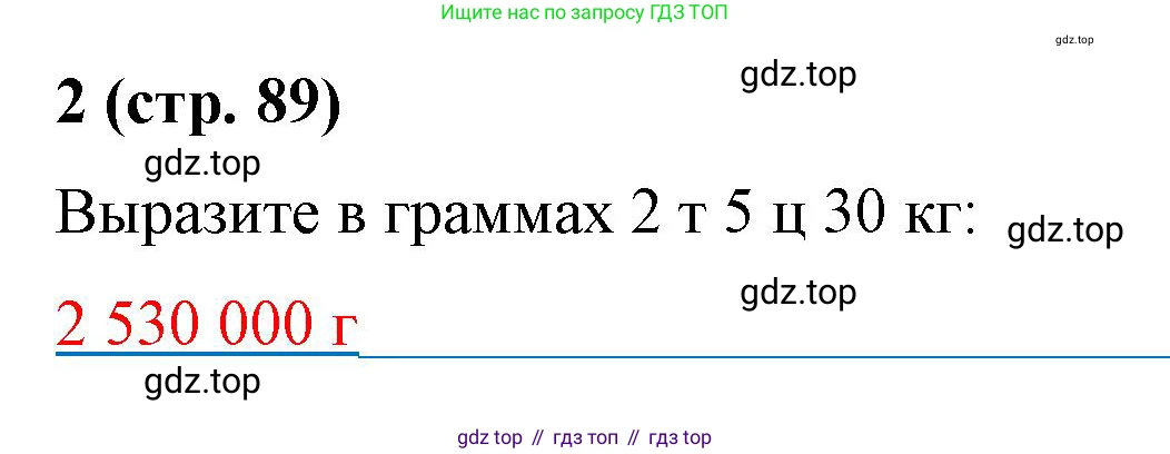 Математика, 5 класс рабочая тетрадь, автор: Ткачева Мария Владимировна, издательство Просвещение, Москва, 2024, белого цвета, страница 89, номер 2, Решение 2024