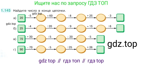 ГДЗ Математика, 5 класс Учебник, авторы: Виленкин Наум Яковлевич, Жохов Владимир Иванович, Чесноков Александр Семёнович, Александрова Лилия Александровна, Шварцбурд Семён Исаакович, издательство Просвещение, Москва, 2023, белого цвета, Часть 1, страница 30, номер 1.145, Условие