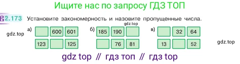 ГДЗ Математика, 5 класс Учебник, авторы: Виленкин Наум Яковлевич, Жохов Владимир Иванович, Чесноков Александр Семёнович, Александрова Лилия Александровна, Шварцбурд Семён Исаакович, издательство Просвещение, Москва, 2023, белого цвета, Часть 1, страница 66, номер 2.173, Условие