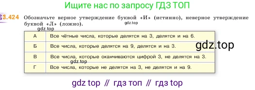 ГДЗ Математика, 5 класс Учебник, авторы: Виленкин Наум Яковлевич, Жохов Владимир Иванович, Чесноков Александр Семёнович, Александрова Лилия Александровна, Шварцбурд Семён Исаакович, издательство Просвещение, Москва, 2023, белого цвета, Часть 1, страница 128, номер 3.424, Условие