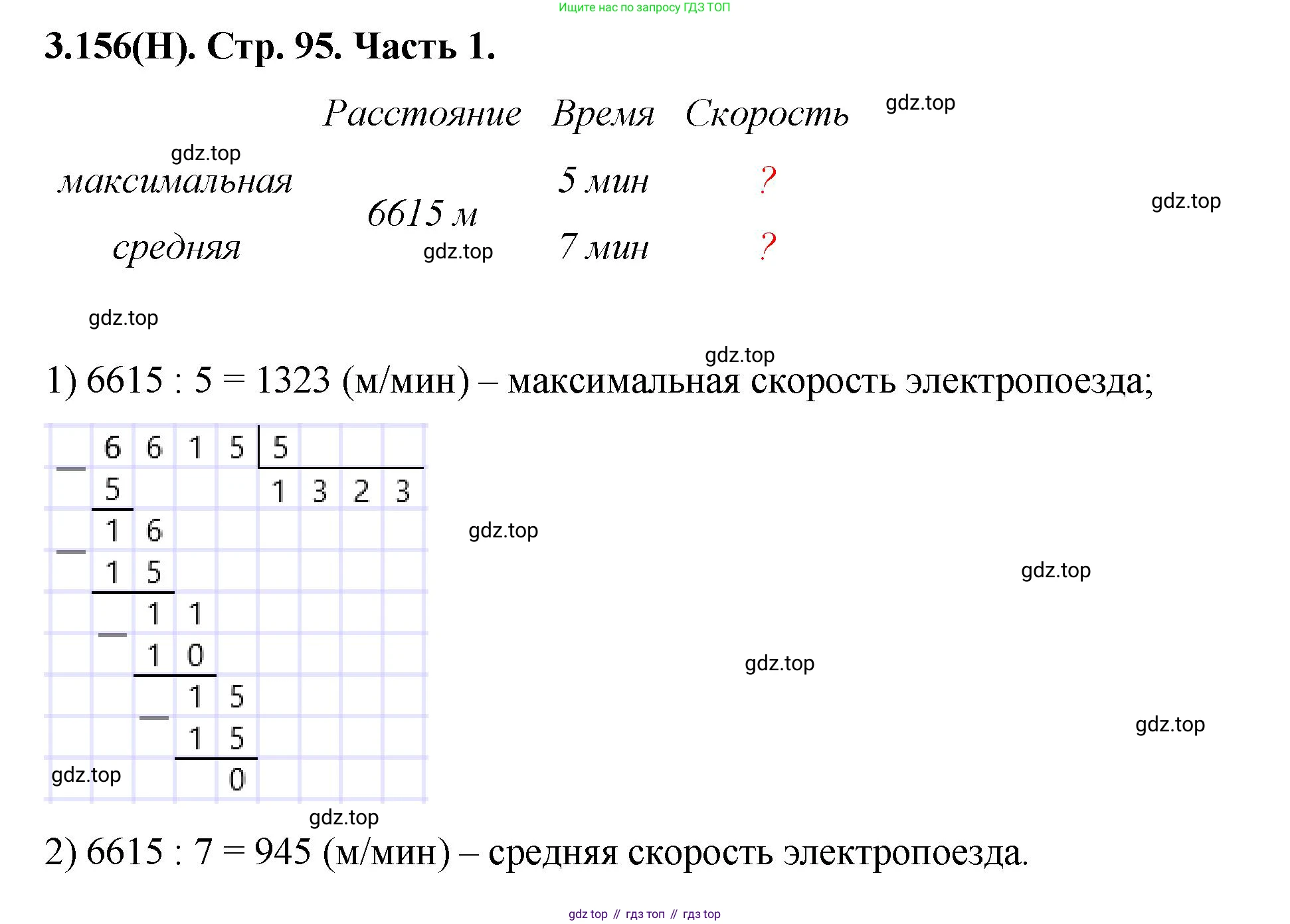 ГДЗ Математика, 5 класс Учебник, авторы: Виленкин Наум Яковлевич, Жохов Владимир Иванович, Чесноков Александр Семёнович, Александрова Лилия Александровна, Шварцбурд Семён Исаакович, издательство Просвещение, Москва, 2023, белого цвета, Часть 1, страница 95, номер 3.156, Решение 4