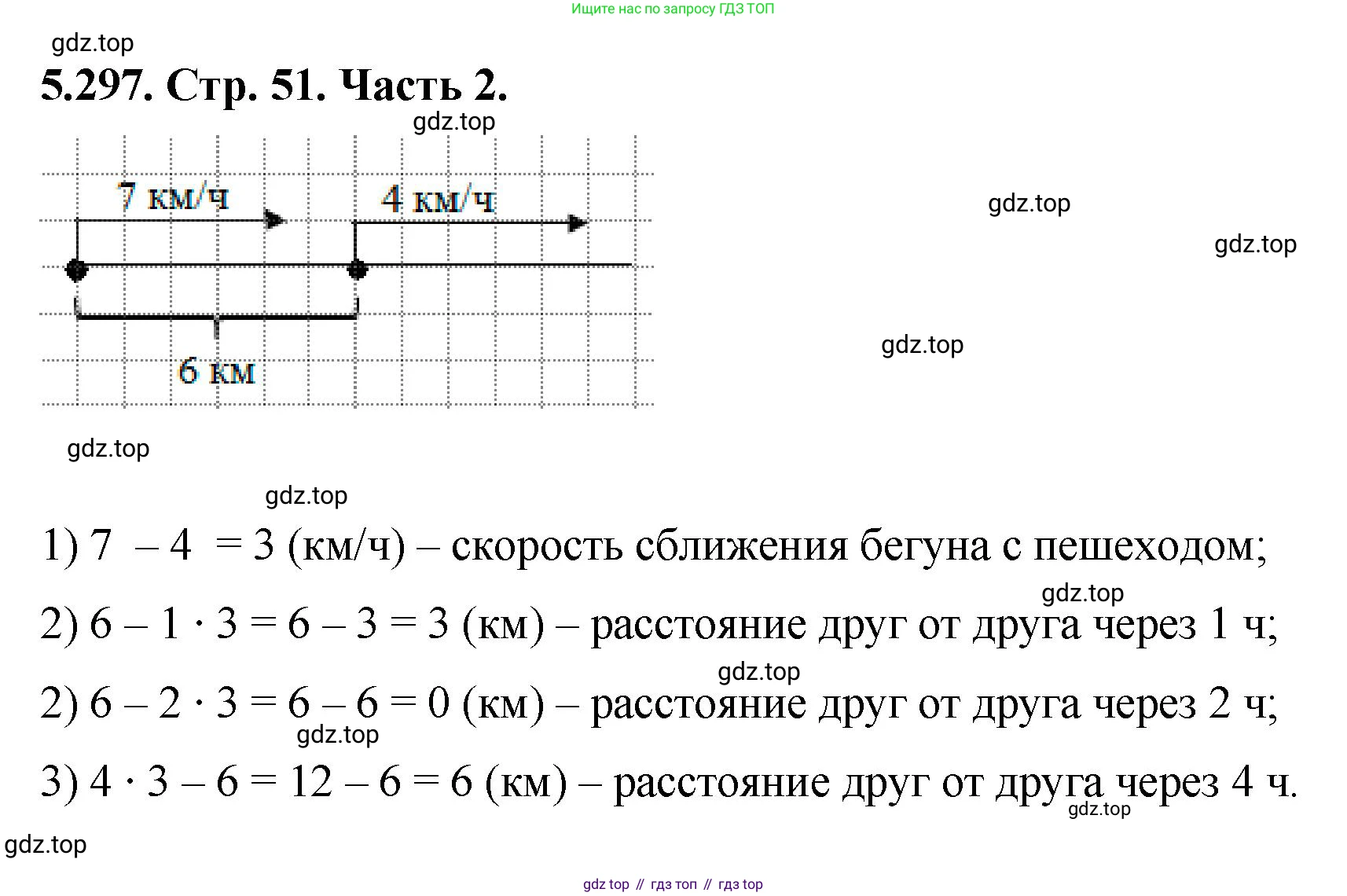 ГДЗ Математика, 5 класс Учебник, авторы: Виленкин Наум Яковлевич, Жохов Владимир Иванович, Чесноков Александр Семёнович, Александрова Лилия Александровна, Шварцбурд Семён Исаакович, издательство Просвещение, Москва, 2023, белого цвета, Часть 2, страница 51, номер 5.297, Решение 4