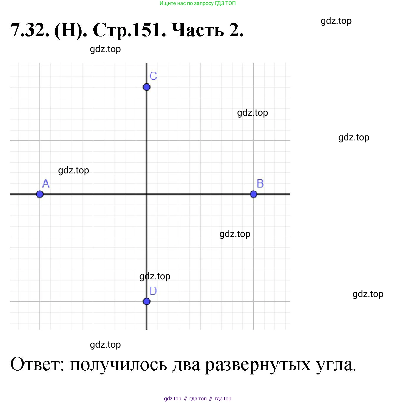 ГДЗ Математика, 5 класс Учебник, авторы: Виленкин Наум Яковлевич, Жохов Владимир Иванович, Чесноков Александр Семёнович, Александрова Лилия Александровна, Шварцбурд Семён Исаакович, издательство Просвещение, Москва, 2023, белого цвета, Часть 2, страница 151, номер 7.32, Решение 4