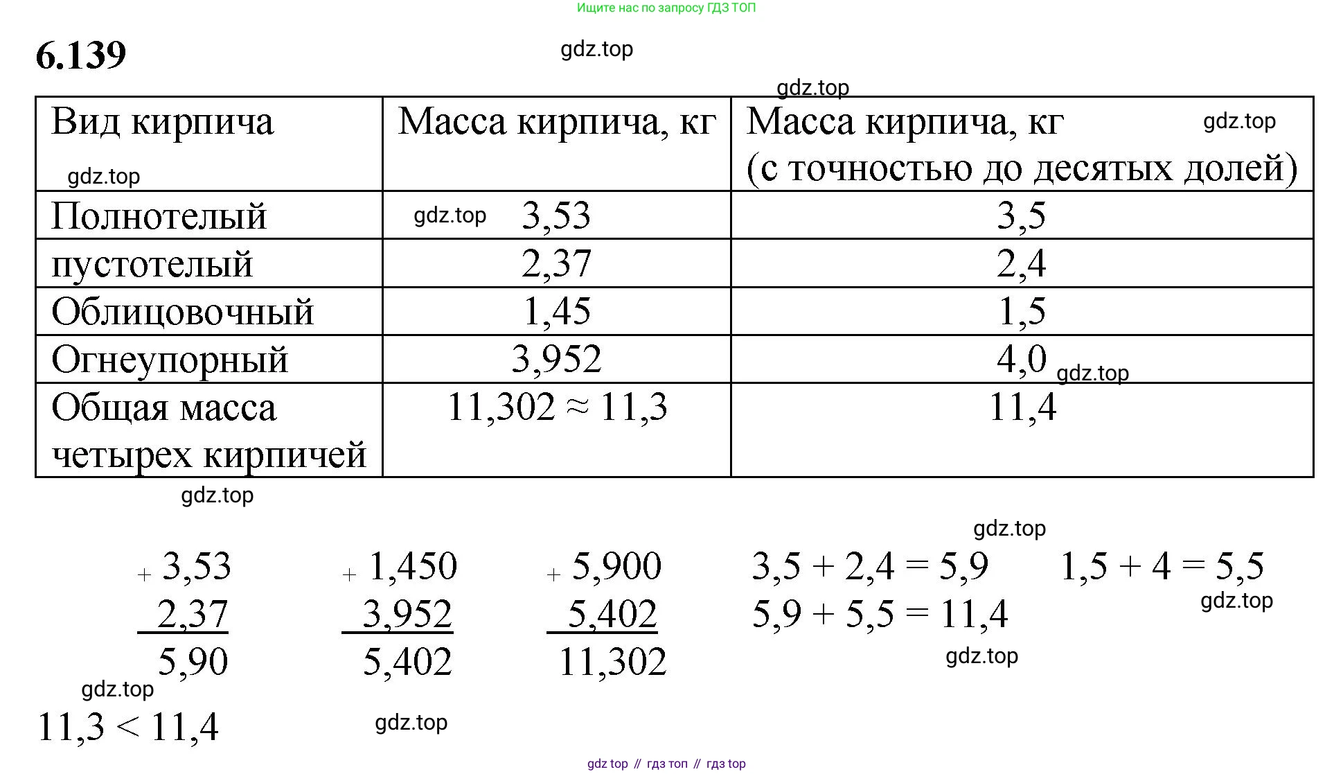 ГДЗ Математика, 5 класс Учебник, авторы: Виленкин Наум Яковлевич, Жохов Владимир Иванович, Чесноков Александр Семёнович, Александрова Лилия Александровна, Шварцбурд Семён Исаакович, издательство Просвещение, Москва, 2023, белого цвета, Часть 2, страница 113, номер 6.139, Решение 3