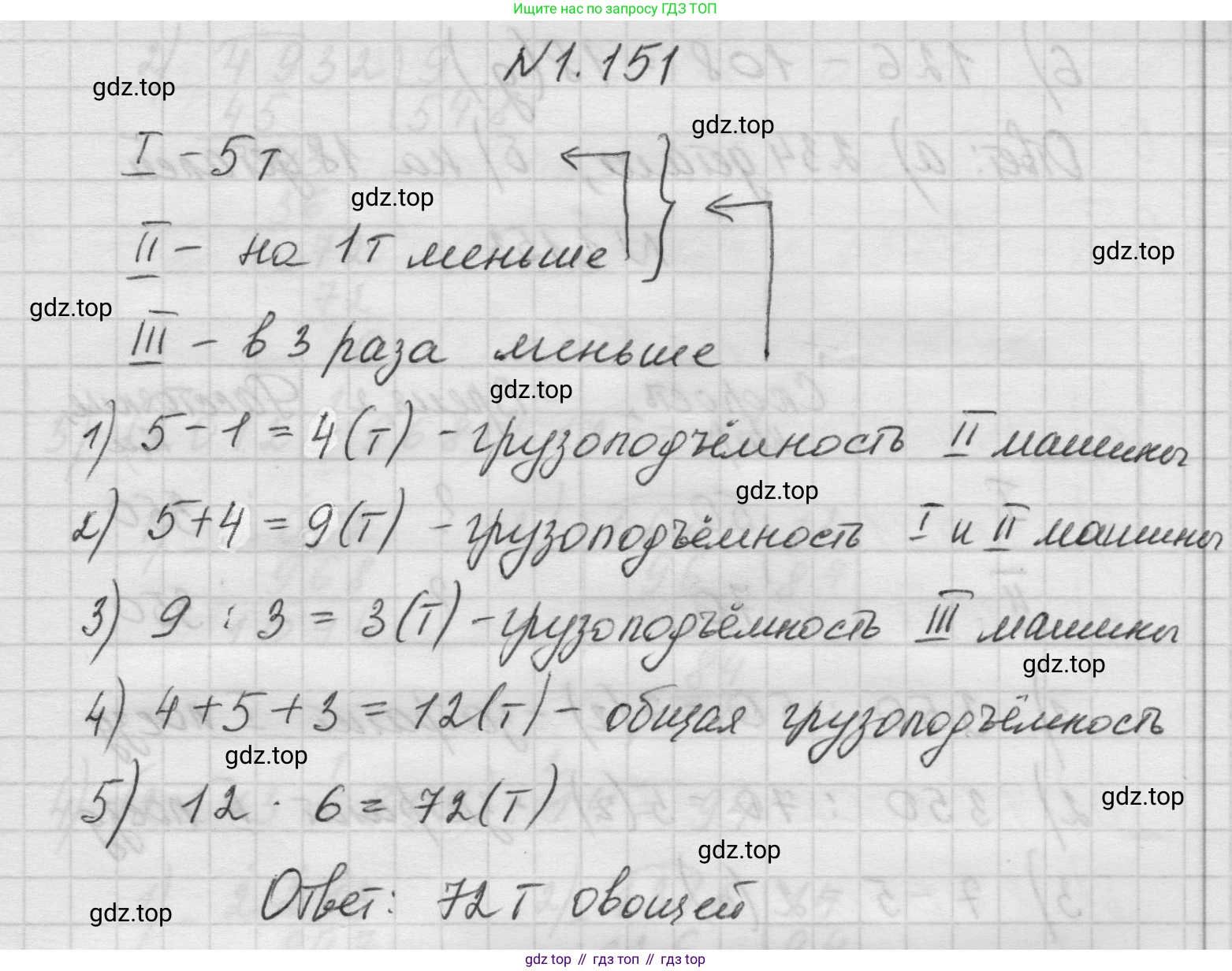 Математика, 5 класс Учебник, авторы: Виленкин Наум Яковлевич, Жохов Владимир Иванович, Чесноков Александр Семёнович, Александрова Лилия Александровна, Шварцбурд Семён Исаакович, издательство Просвещение, Москва, 2023, белого цвета, Часть 1, страница 31, номер 1.151, Решение 1