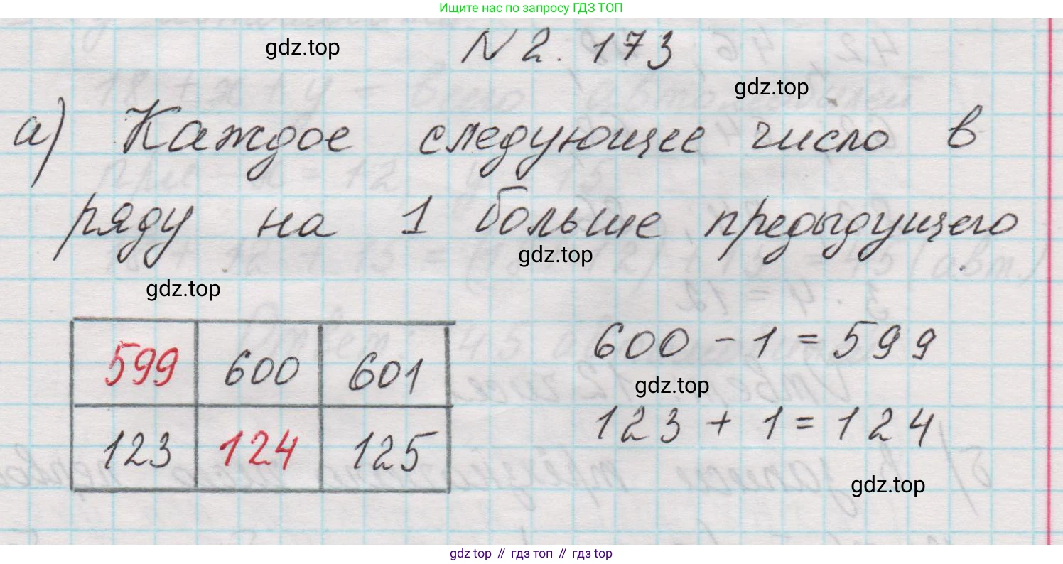 Математика, 5 класс Учебник, авторы: Виленкин Наум Яковлевич, Жохов Владимир Иванович, Чесноков Александр Семёнович, Александрова Лилия Александровна, Шварцбурд Семён Исаакович, издательство Просвещение, Москва, 2023, белого цвета, Часть 1, страница 66, номер 2.173, Решение 1
