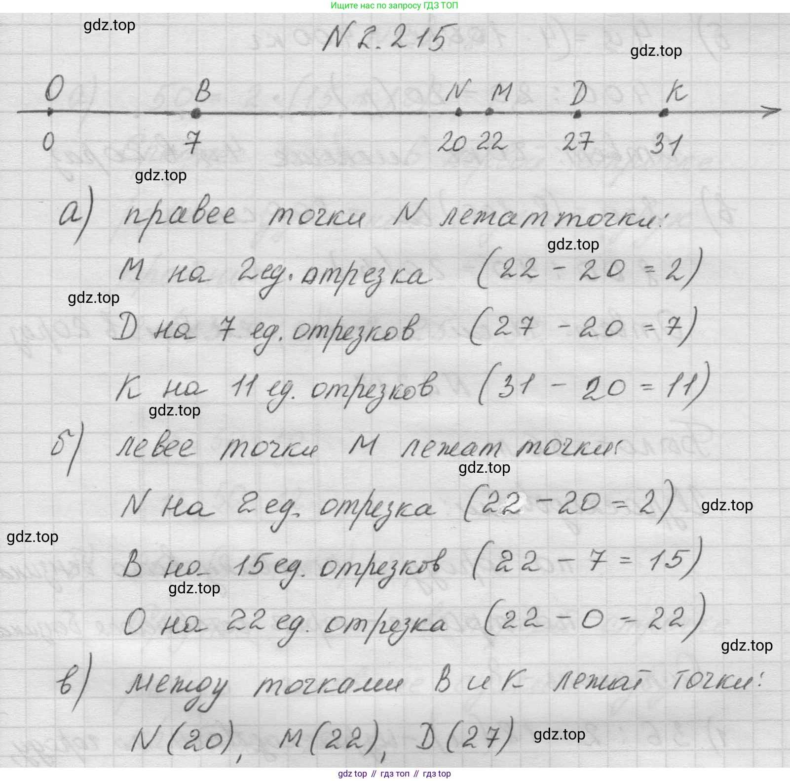 Математика, 5 класс Учебник, авторы: Виленкин Наум Яковлевич, Жохов Владимир Иванович, Чесноков Александр Семёнович, Александрова Лилия Александровна, Шварцбурд Семён Исаакович, издательство Просвещение, Москва, 2023, белого цвета, Часть 1, страница 73, номер 2.215, Решение 1