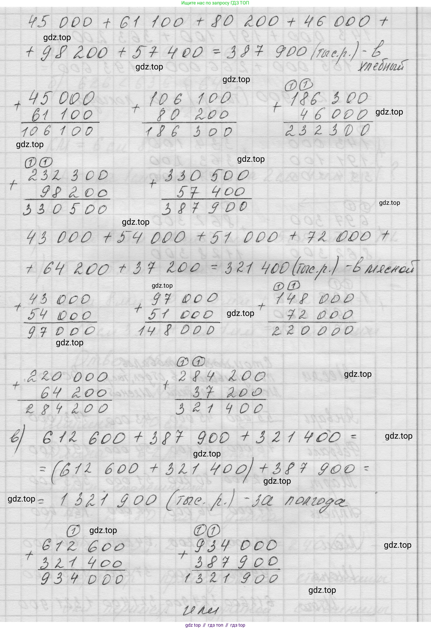 Математика, 5 класс Учебник, авторы: Виленкин Наум Яковлевич, Жохов Владимир Иванович, Чесноков Александр Семёнович, Александрова Лилия Александровна, Шварцбурд Семён Исаакович, издательство Просвещение, Москва, 2023, белого цвета, Часть 1, страница 50, номер 2.53, Решение 1 (продолжение 3)