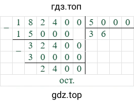 182400/5000=36 (остаток 2400)