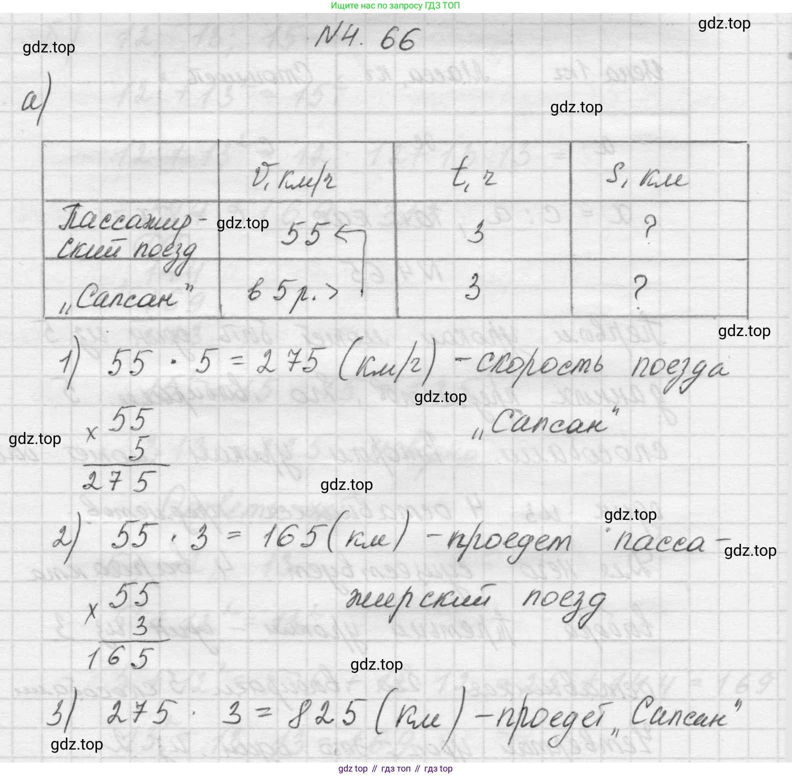 Математика, 5 класс Учебник, авторы: Виленкин Наум Яковлевич, Жохов Владимир Иванович, Чесноков Александр Семёнович, Александрова Лилия Александровна, Шварцбурд Семён Исаакович, издательство Просвещение, Москва, 2023, белого цвета, Часть 1, страница 140, номер 4.66, Решение 1