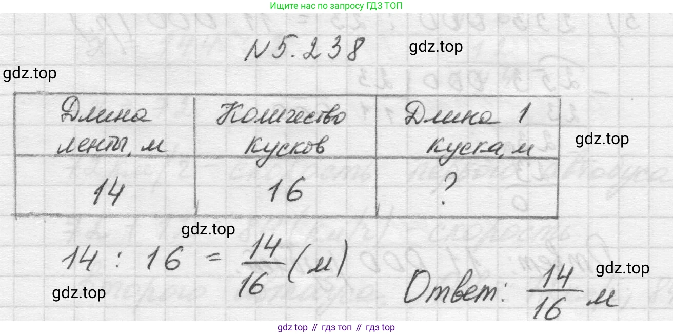 Математика, 5 класс Учебник, авторы: Виленкин Наум Яковлевич, Жохов Владимир Иванович, Чесноков Александр Семёнович, Александрова Лилия Александровна, Шварцбурд Семён Исаакович, издательство Просвещение, Москва, 2023, белого цвета, Часть 2, страница 41, номер 5.238, Решение 1