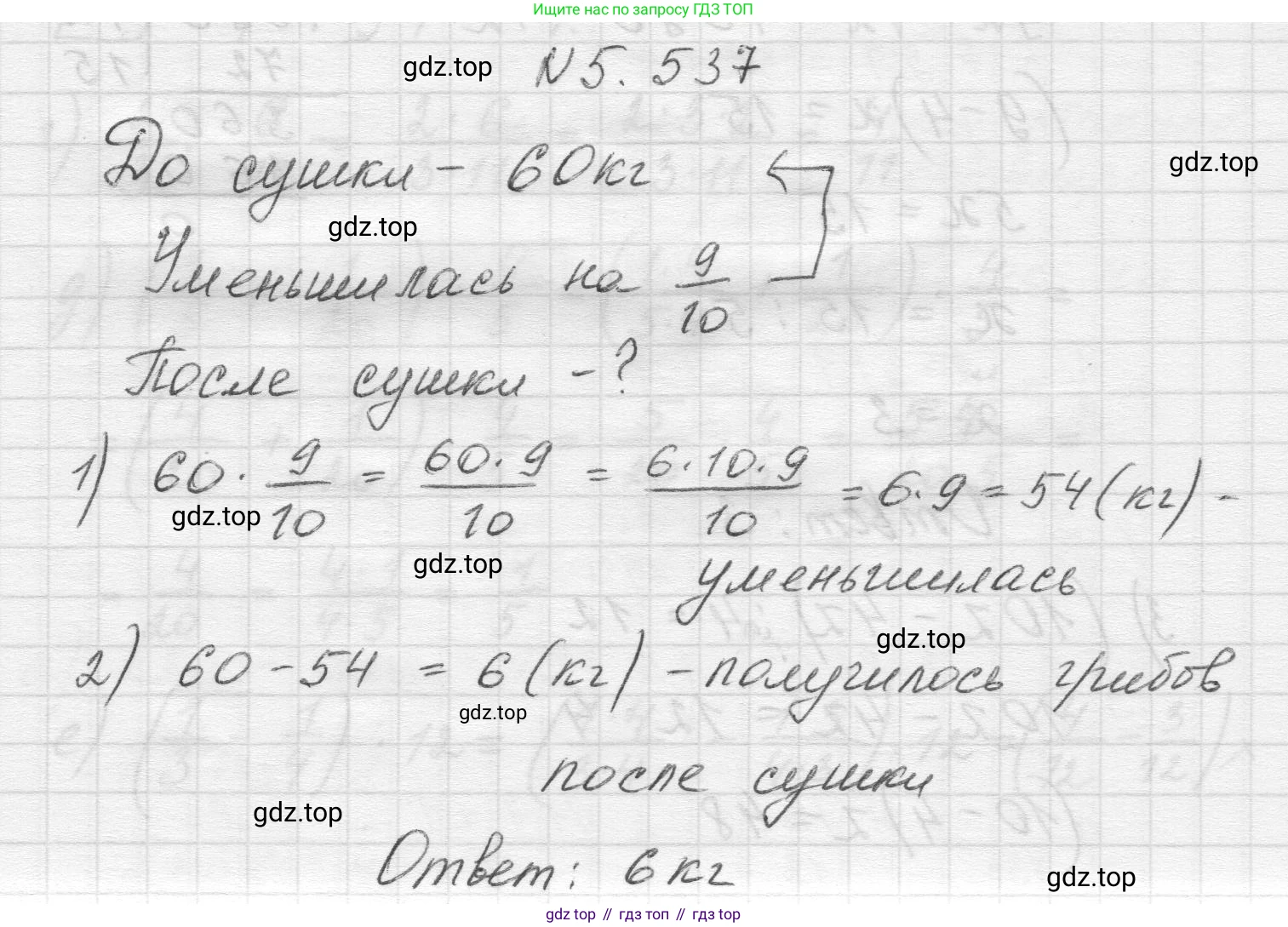 Математика, 5 класс Учебник, авторы: Виленкин Наум Яковлевич, Жохов Владимир Иванович, Чесноков Александр Семёнович, Александрова Лилия Александровна, Шварцбурд Семён Исаакович, издательство Просвещение, Москва, 2023, белого цвета, Часть 2, страница 85, номер 5.537, Решение 1