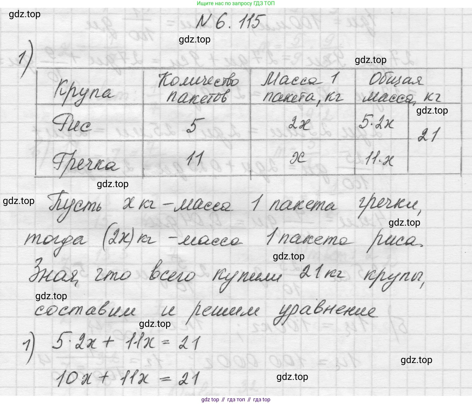 Математика, 5 класс Учебник, авторы: Виленкин Наум Яковлевич, Жохов Владимир Иванович, Чесноков Александр Семёнович, Александрова Лилия Александровна, Шварцбурд Семён Исаакович, издательство Просвещение, Москва, 2023, белого цвета, Часть 2, страница 108, номер 6.115, Решение 1