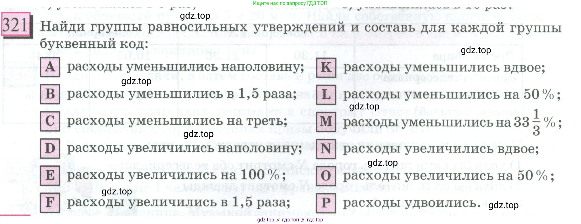 ГДЗ Математика, 6 класс Учебник, авторы: Дорофеев Георгий Владимирович, Петерсон Людмила Георгиевна, издательство Просвещение, Москва, 2023, голубого цвета, Часть 1, страница 77, номер 321, Условие 2023
