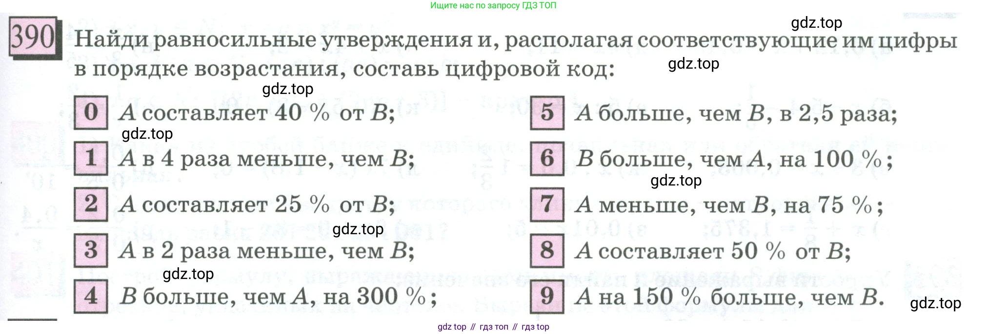 ГДЗ Математика, 6 класс Учебник, авторы: Дорофеев Георгий Владимирович, Петерсон Людмила Георгиевна, издательство Просвещение, Москва, 2023, голубого цвета, Часть 1, страница 91, номер 390, Условие 2023