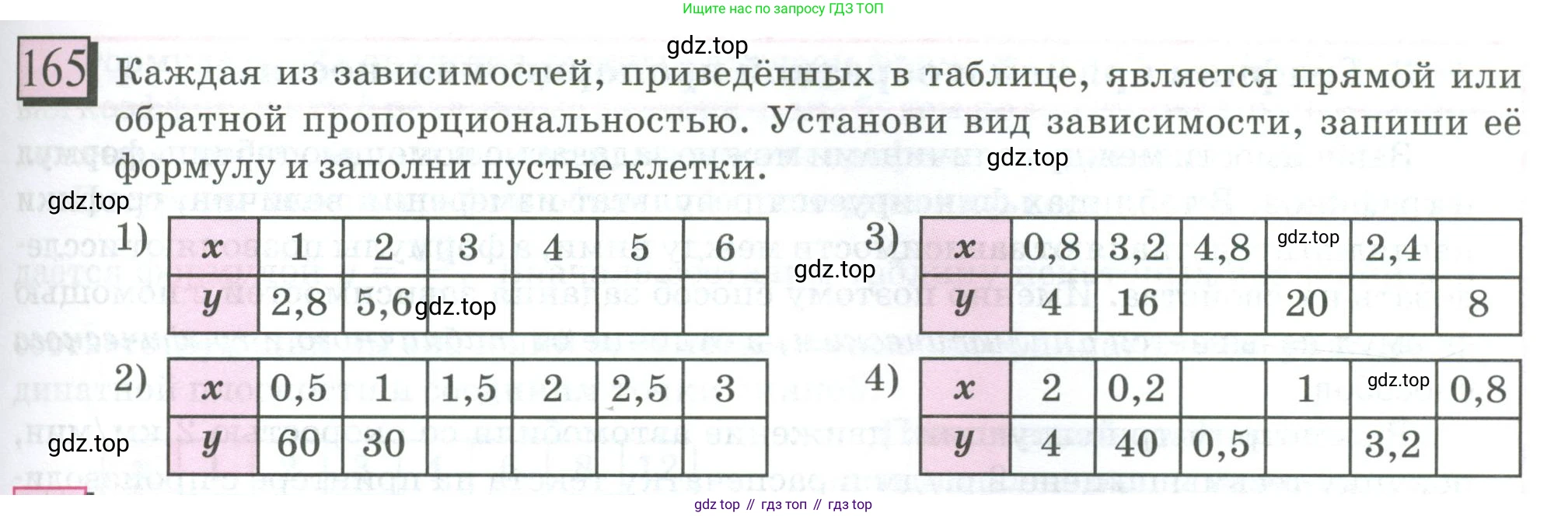 ГДЗ Математика, 6 класс Учебник, авторы: Дорофеев Георгий Владимирович, Петерсон Людмила Георгиевна, издательство Просвещение, Москва, 2023, голубого цвета, Часть 2, страница 43, номер 165, Условие 2023