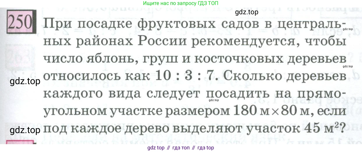 ГДЗ Математика, 6 класс Учебник, авторы: Дорофеев Георгий Владимирович, Петерсон Людмила Георгиевна, издательство Просвещение, Москва, 2023, голубого цвета, Часть 2, страница 61, номер 250, Условие 2023